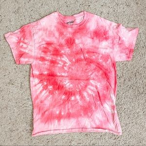 pink tie dye shirt